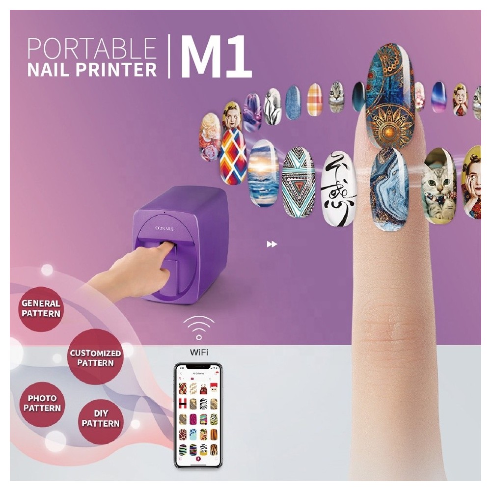 O2nails imprimante à ongles mobile M1 3d professionnel numérique