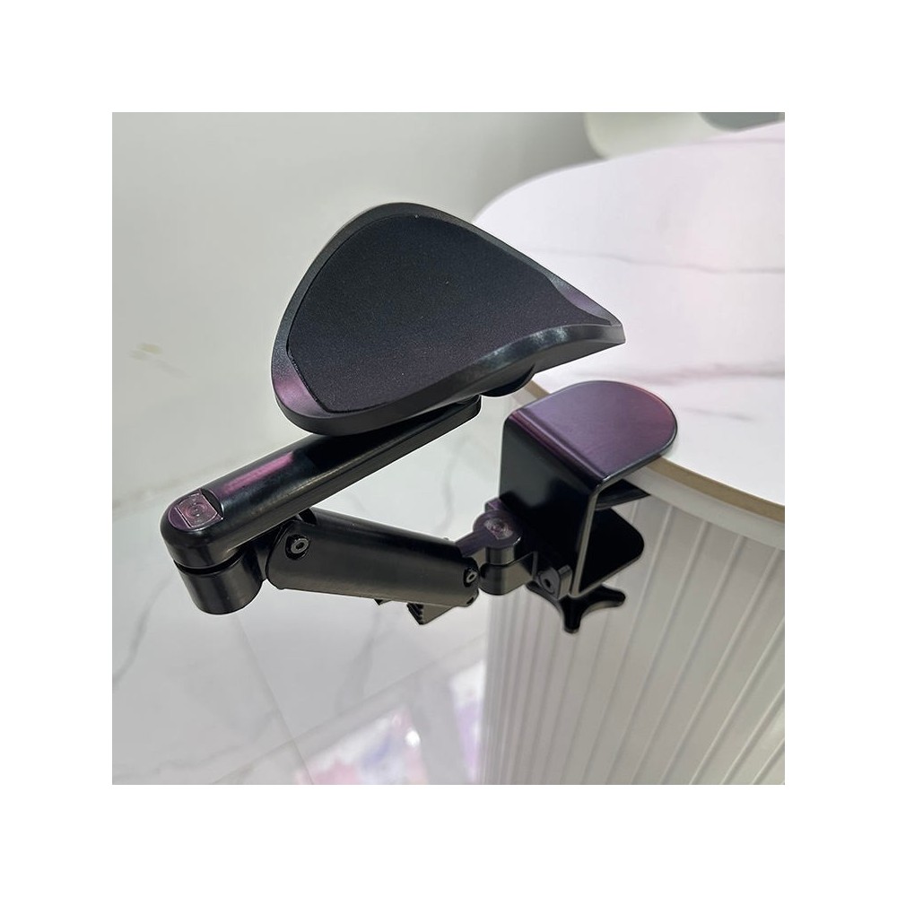 Pince de bureau en aluminium Support coudé pour bras Repose-bras réglable