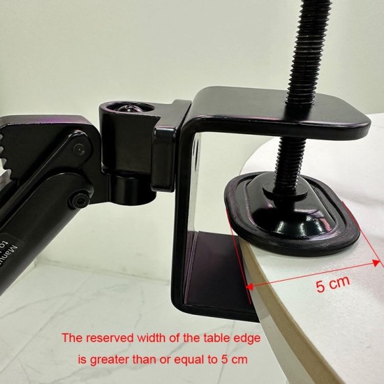 Pince de bureau en aluminium Support coudé pour bras Repose-bras réglable