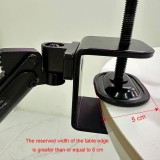 Pince de bureau en aluminium Support coudé pour bras Repose-bras réglable