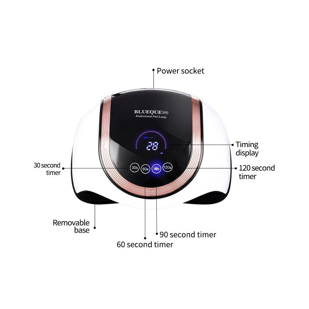 180W UV LED lampe sèche-ongles SUN UV  équipement d'art des ongles pour le séchage du vernis à gel