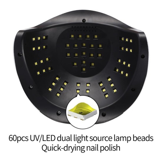 180W UV LED lampe sèche-ongles SUN UV  équipement d'art des ongles pour le séchage du vernis à gel