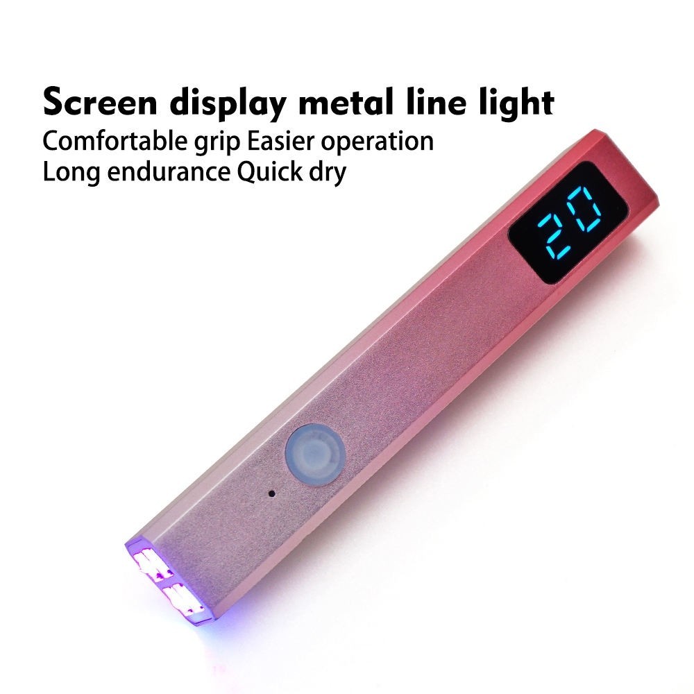 Lampe à Ongles Rechargeable Sèche-Ongles à Main avec Écran LED
