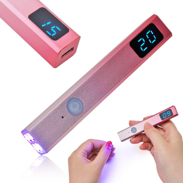 Lampe à Ongles Rechargeable Sèche-Ongles à Main avec Écran LED