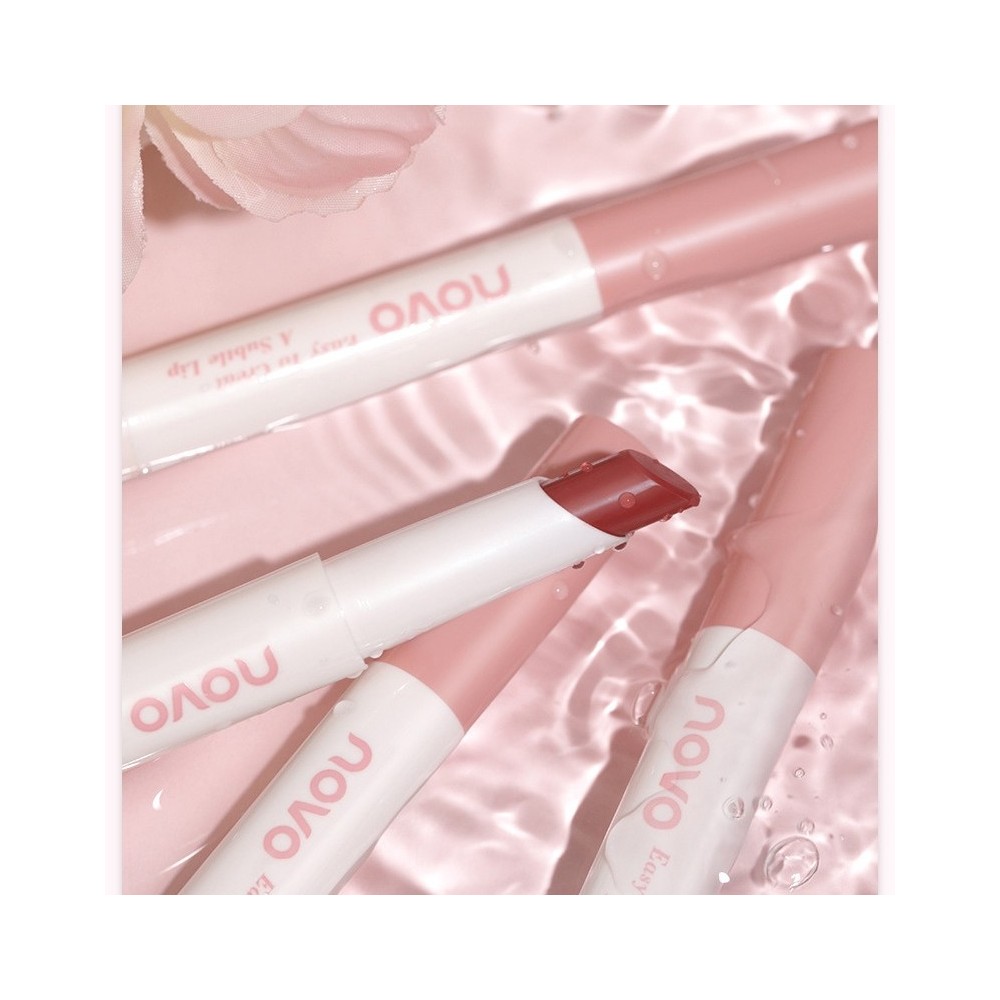 OEM 6 Couleurs Rouge à Lèvres Solide rose Imperméable Longue Durée Solide Beauté Maquillage Brillant à Lèvres