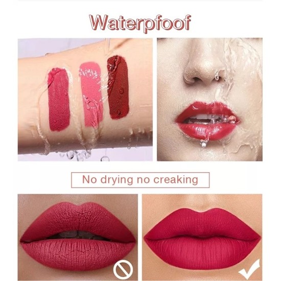 hydratant longue durée imperméable rouge à lèvres liquide