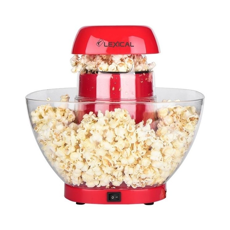 Machine à Pop Corn Sans Huile Avec Bol Lexical 1200W Rouge