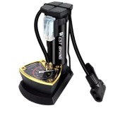 Mini Pompes portable à Pied avec Manomètre gonfleur à pied