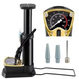Mini Pompes portable à Pied avec Manomètre gonfleur à pied