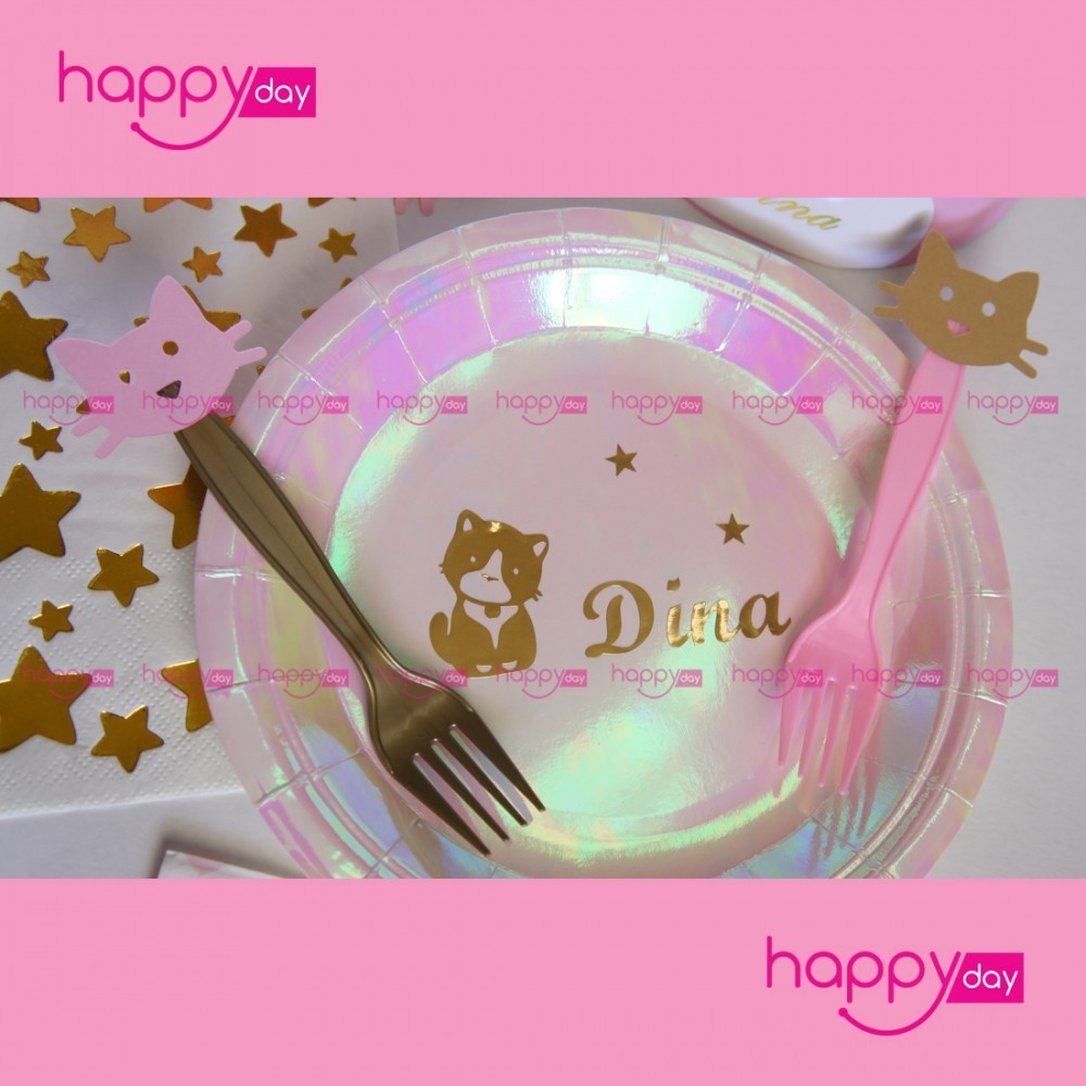 Kit Anniversaire (10 Personnes), Thème Chat, Décoration Anniversaire En Tunisie