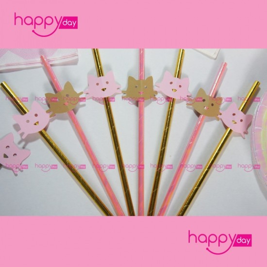 Kit Anniversaire (10 Personnes), Thème Chat, Décoration Anniversaire En Tunisie