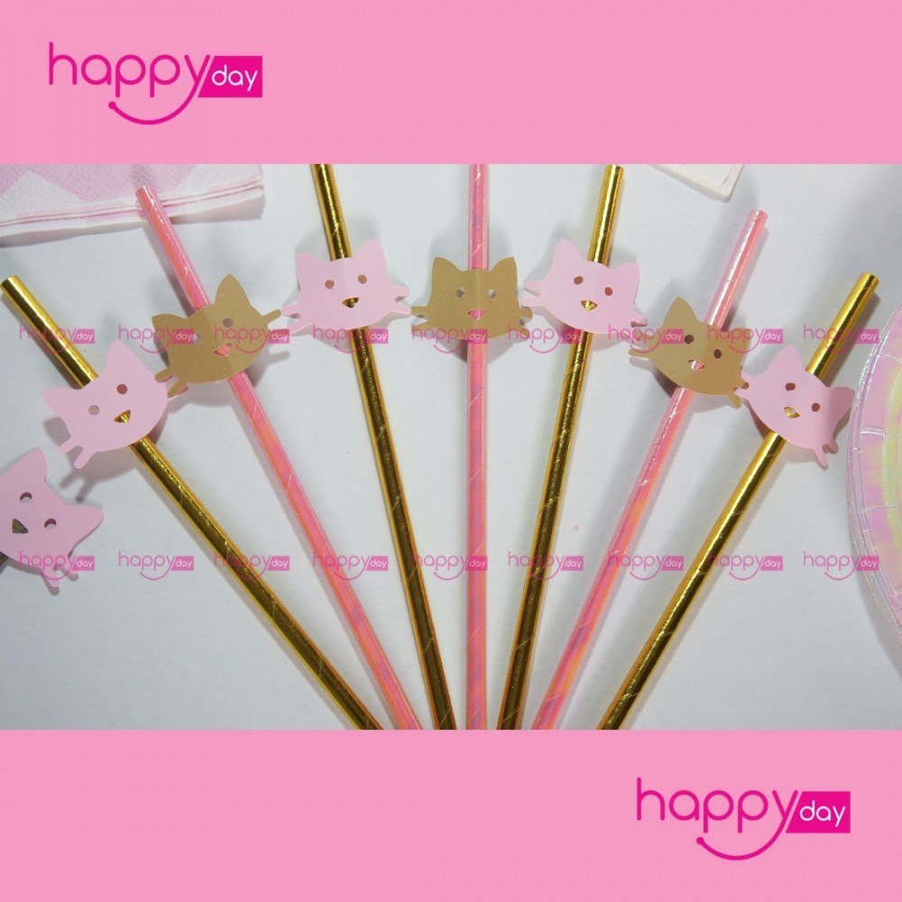 Kit Anniversaire (10 Personnes), Thème Chat, Décoration Anniversaire En Tunisie