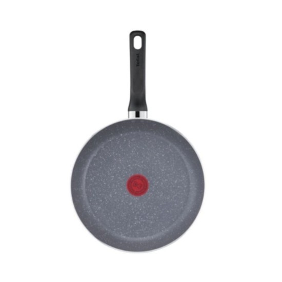 Poêle anti-adhésif TEFAL Natural Cook avec Thermo-Signal - Gris