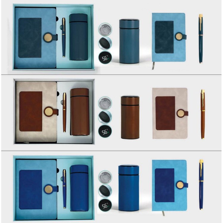 Coffret 3 pièces : carnet de notes, Mug isotherme et Stylo