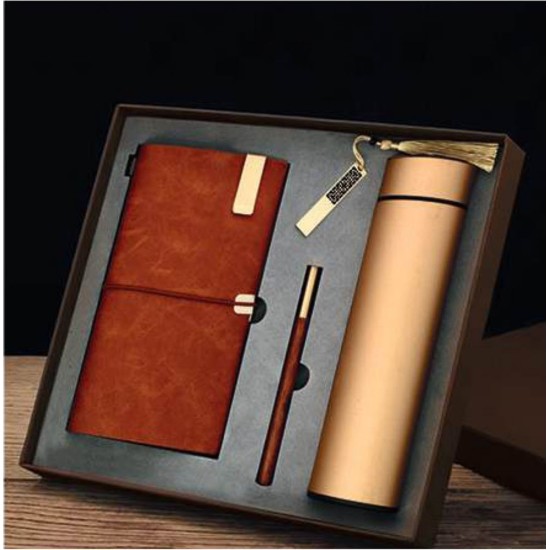 4 pièces Notebook + stylo métallique + usb + mug isotherme ROMANO