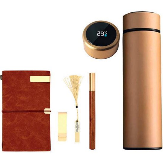 4 pièces Notebook + stylo métallique + usb + mug isotherme ROMANO