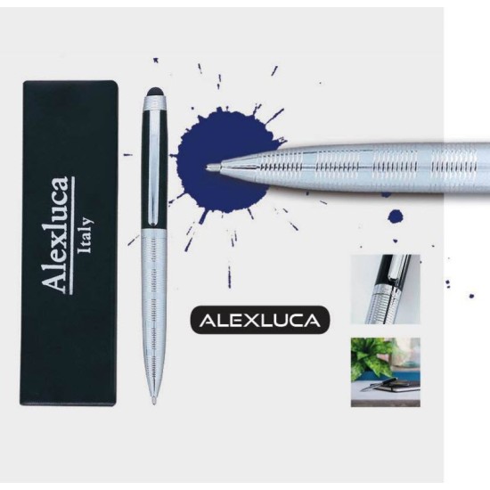 Stylo a bille métallique + Coffret ALEXLUCA