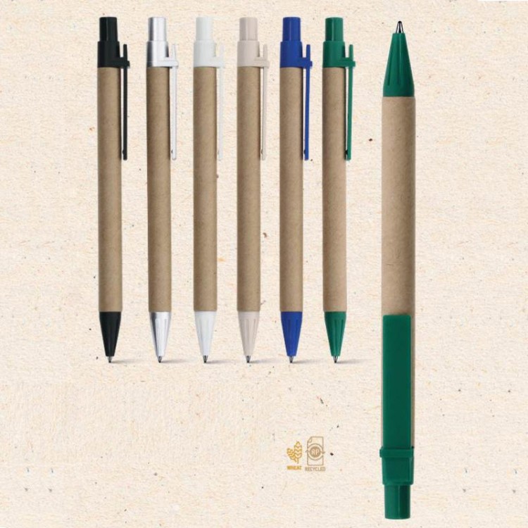 Stylo a bille en papier NATURE